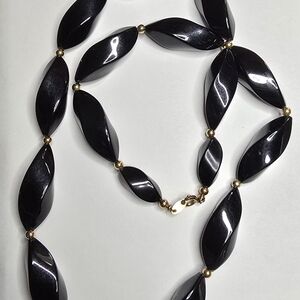 Elegant Black and Gold Women's Necklace